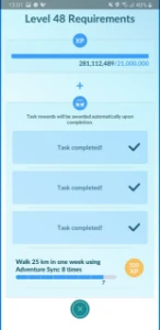 Conta pokemon go lvl 47 com XP para o 50 - Pokémon