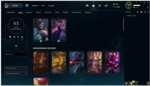 Conta league of legend ,Gold S10 ,91 Champs, Skins 43!! - League of Legends LOL