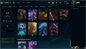 Conta league of legend ,Gold S10 ,91 Champs, Skins 43!! - League of Legends LOL