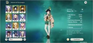 *Genshin impact* Venti, Jean, Zhongli e espada celestial