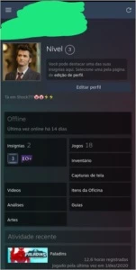 Conta da steam