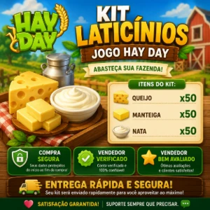 Hay Day - Kit Laticinios 150 Itens