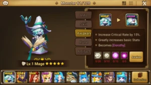 Reroll Summoners War lvl10 com Mage Light - Dorothy