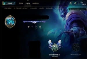 CONTA DE LOL DIAMANTE 3 - 317 SKINS TODOS OS CHAMPS - League of Legends