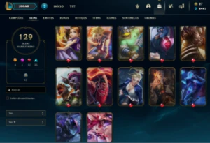 Acc LoL Gold 4, nivel 167+ para a venda! - League of Legends