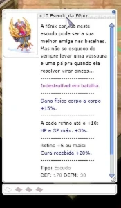 Escudo da fênix - Ragnarok THOR - Ragnarok Online