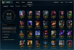 CONTA LEAGUE OF LEGENDS PLATINA 3 LOL