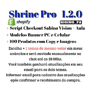 Tema Shrine Pro + Atualizações e Bônus - Outros