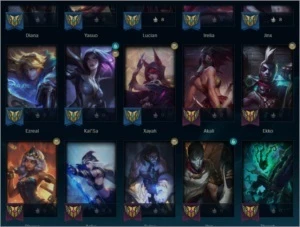 (14%do preço da conta)conta lol +valorant faca butterfly - League of Legends