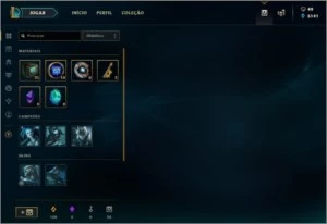 CONTA LOL OURO/GOLD 4 FLEX E SOLO/DUO 55 CAMPEÕES - League of Legends