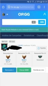 CONTA LOL OURO/GOLD 4 FLEX E SOLO/DUO 55 CAMPEÕES - League of Legends