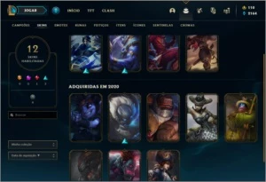 Conta prata 1 com 12 skins e 62 champs - League of Legends LOL