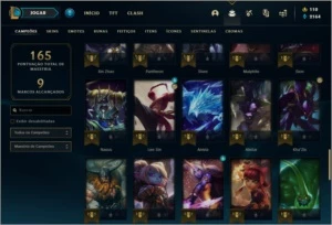 Conta prata 1 com 12 skins e 62 champs - League of Legends LOL