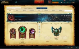 Conta lol platina +97champs e 5 skins - League of Legends