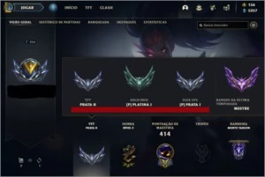 CONTA LOL DE 2013 / PLAT1 ATUAL, MESTRE SEASON PASSADA / NV2 - League of Legends