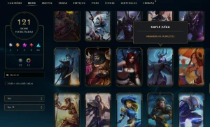 Fa - 121 Skins, 3 Épicas, 6 Lendárias E 34 Épicas - Raras - League of Legends LOL