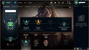 CONTA LOL: COM 34 SKINS - 73 CHAMPIONS - BORDA PLATINA - League of Legends