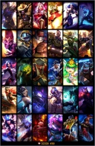 CONTA LOL: COM 34 SKINS - 73 CHAMPIONS - BORDA PLATINA - League of Legends