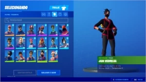 Conta de Fortnite com 89 skins, minty e salve o mundo