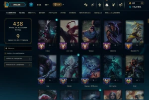 Conta Full Acesso Lvl 212 Platina 4 | 129 Skins | 5 Miticas - League of Legends LOL