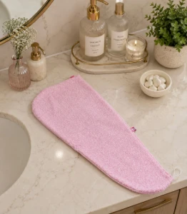 Toalha Artesanal para Cabelo - 22 x 60 cm - Artesanato e Personalizados