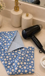 Toalha Artesanal para Cabelo - 22 x 60 cm - Artesanato e Personalizados