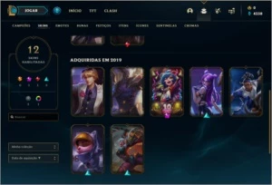 CONTA UNRANKED (EX PLATINA2), 12 SKINS E 42 CHAMPS - League of Legends LOL