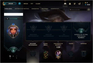 CONTA UNRANKED (EX PLATINA2), 12 SKINS E 42 CHAMPS - League of Legends LOL