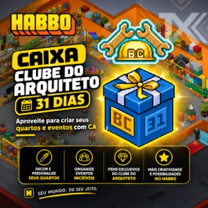Caixa Clube do Arquiteto 31 Dias Habbo Hotel BR