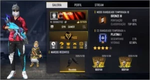 Conta com muitos passes - Free Fire