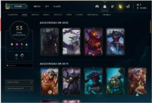 Conta platina 1 league of legends LOL