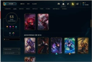 Conta platina 1 league of legends LOL