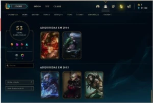 Conta platina 1 league of legends LOL