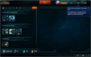 Conta lol + 92 Champs +80 Icones + 16 Skins + 6 PagRunas - League of Legends