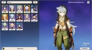 CONTA GENSHIN IMPACT AR41 + QIQI + ARMA 5 ESTRELAS