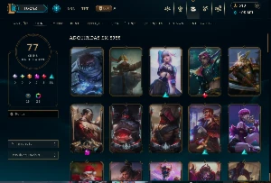 conta lol MESTRE 65 pdl  mmr bom 77 skins FULL CHAMP 105K EA - League of Legends