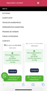 Loja Vitrine em WordPress com Mercado Pago e PagSeguro - Others