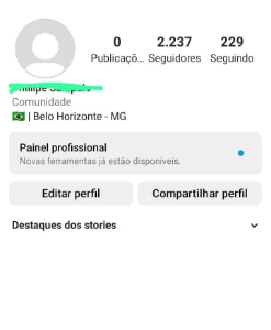 Conta instagram 2.200 seguidores - Redes Sociais