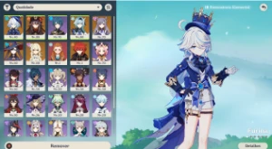 Furina -  Genshin impact AR49 - 6 Personagens 5* + 1 arma 5*