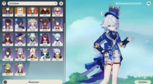 Furina -  Genshin impact AR49 - 6 Personagens 5* + 1 arma 5*