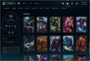 CONTA LOL COM 1K DE RP, SKIN ULTIMATE E PONTOS DE PRESTÍGIO - League of Legends