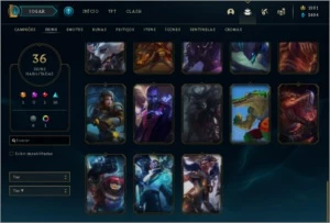 CONTA LOL COM 1K DE RP, SKIN ULTIMATE E PONTOS DE PRESTÍGIO - League of Legends
