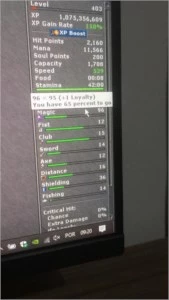 VENDO MS 403 SERDEB ML 96-RP24 SKILL 116 SERDEBRA - MS 227 - Tibia