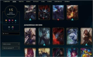Conta LOL - Mestre acabei com skins ganhando 18 pdl - League of Legends