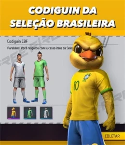 CODIGUIN DA SELEÇÃO BRASILEIRA 🇧🇷 FREE FIRE