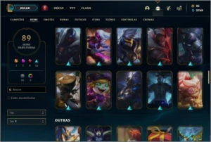 Conta ouro 4 com 150 champs e 89 skins - League of Legends LOL