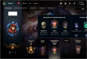 Conta ouro 4 com 150 champs e 89 skins - League of Legends LOL