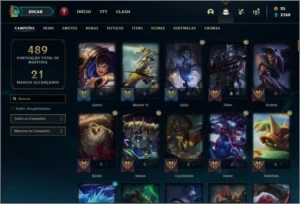 Conta ouro 4 com 150 champs e 89 skins - League of Legends LOL