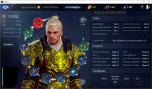 CONTA MIR4 LVL 81 109K SEM CLÃ
