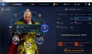 CONTA MIR4 LVL 81 109K SEM CLÃ